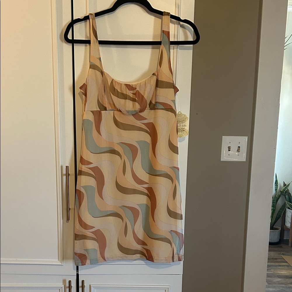 Altar'd State Swirl Pattern Mini Dress